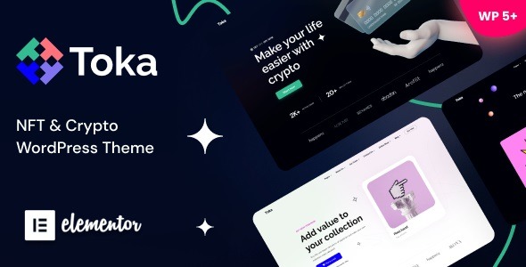 Toka v1.37 - NFT & Crypto WordPress Theme
