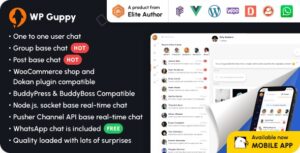WP Guppy Pro - A live chat WooCommerce and BuddyPress WordPress Plugin